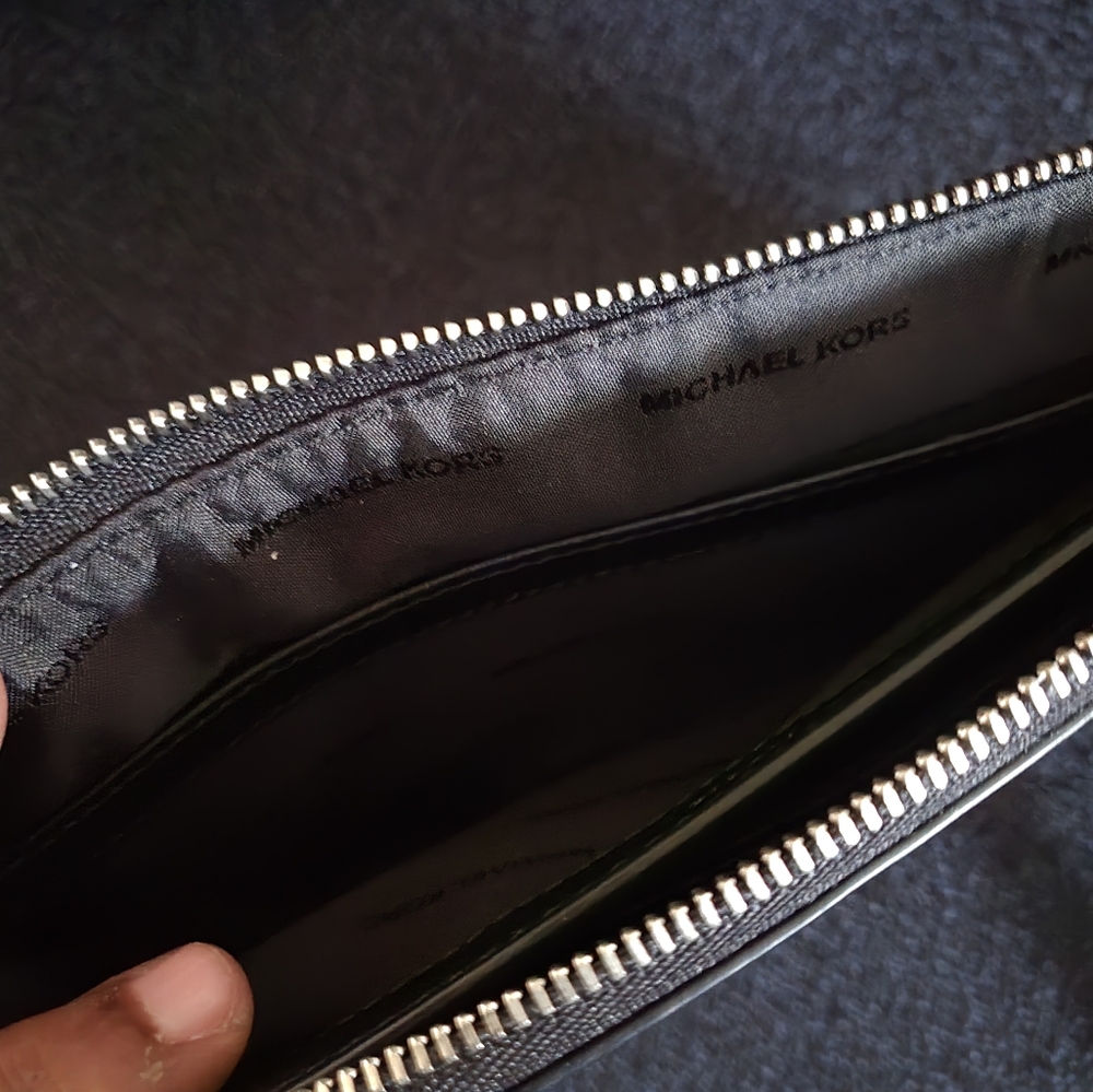 Michael Kors Geometric Leather Clutch - Picture 5 of 11